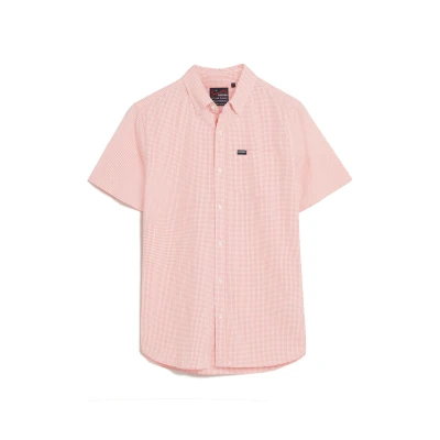 Afbeelding van Superdry Seersucker overhemd met korte mouwen Heren Shirts
