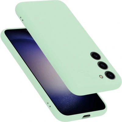 Afbeelding van Cadorabo Hoesje geschikt voor Samsung Galaxy S24 PLUS Case in LIQUID LICHT GROEN Beschermhoes TPU silicone Cover