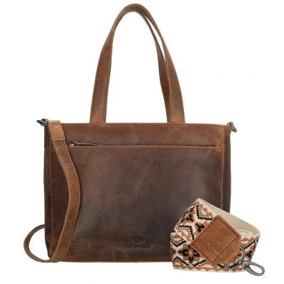 Afbeelding van Micmacbags Next Navajo Handbag brown Damestas