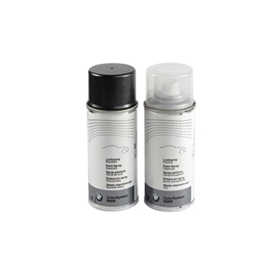 Afbeelding van Originele BMW lakspray set tweelaags Black Sapphire met. 475