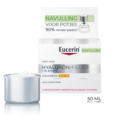Afbeelding van Eucerin Hyaluron Filler + 3x Effect Dagcrème SPF 30 Navulling 50ML