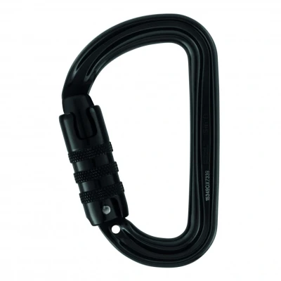 Afbeelding van Petzl Sm&#039;D triact lock kleine safebiner met sluiting zwart