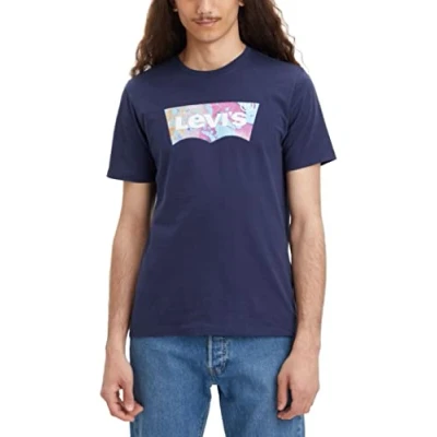 Afbeelding van Levi&#039;s Graphic Crewneck Tee T shirt Mannen, Bw Lava Fill Naval Academy, S