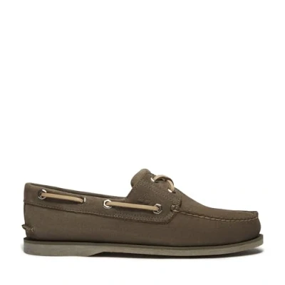 Afbeelding van Timberland Classic BOAT 2 EYE Bootschoenen, Heren, Maat: 41, Olive Nubukleer