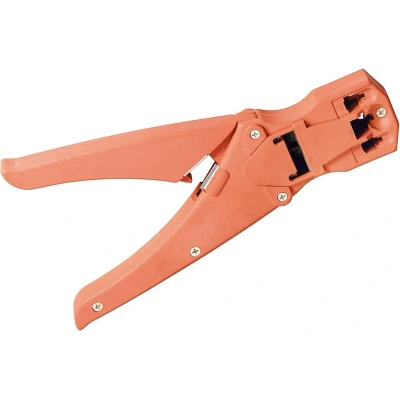 Afbeelding van Krimptang voor RJ45, RJ12, RJ11 en RJ10 connectoren kunststof / oranje