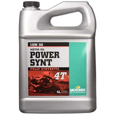 Afbeelding van MOTOREX Power Synt 4T motorolie olie 10W50 JASO MA2 API SN/SM/SL 4L 4 liter