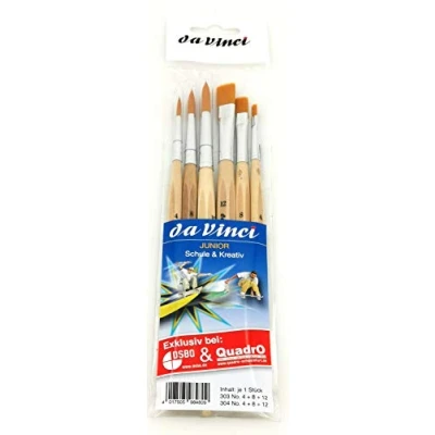 Afbeelding van Da Vinci borstel Junior in 6 delige set