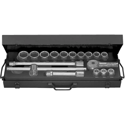 Afbeelding van Facom set lange 6 kantdoppen van 22 tot 42 mm K.415E