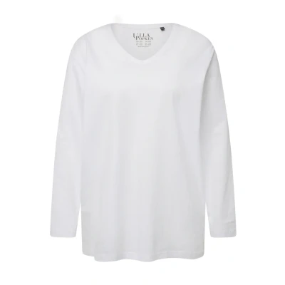 Afbeelding van Ulla Popken Basicv Trui, Dames, Maat: 62/64, Snow white