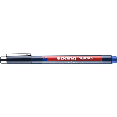 Afbeelding van edding 1800 profipen 0.7 blauw 1ST 0,7 mm / 4 180007003