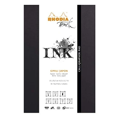 Afbeelding van Rhodia Touch Calligrapher Pad A4+ ivoorkleurig papier