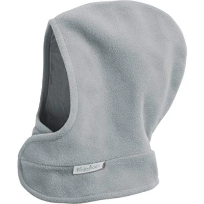 Afbeelding van Playshoes Uniseks fleece sjaalmuts voor kinderen met klittenbandsluiting, grijs/gemengd, 47/49 cm