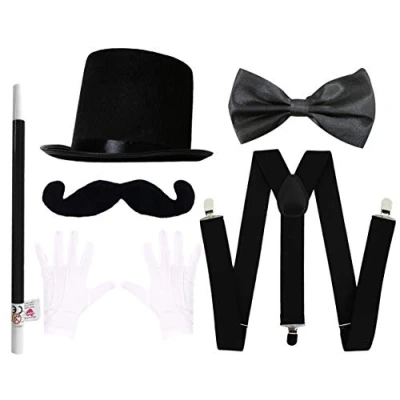 Afbeelding van UNISEX MAGICIAN FANCY JURK KIT ÉÉN MAAT PAST HET MEEST EENVOUDIGE HALLOWEEN KOSTUUM ACCESSOIRES