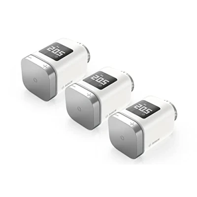 Afbeelding van Bosch Smart Home radiatorthermostaat II, set van 3, slimme thermostaat met appfunctie, compatibel Amazon Alexa, Apple HomeKit, Google Edition
