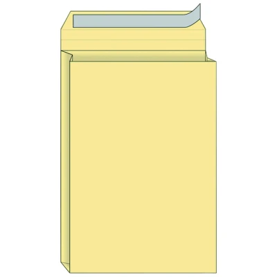 Afbeelding van Envelop Quantore monsterzak 230x350x38mm zelfkl creme 125st
