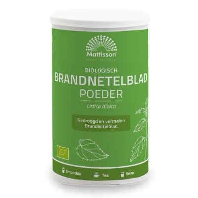 Afbeelding van Mattisson HealthStyle Biologisch Brandnetelblad Poeder 200GR