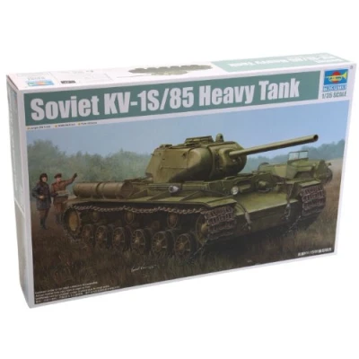 Afbeelding van Trumpeter 01567 Modelbouwpakket Soviet KV 1S/85 Heavy Tank