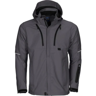 Afbeelding van ProJob 3406 SOFTSHELL JAS 643406 Grijs