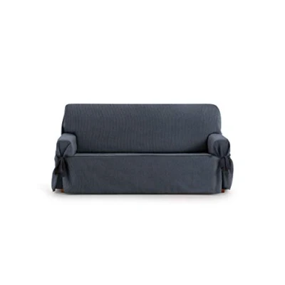 Afbeelding van Eysa Rabat verstelbare universele bankhoes met stropdassen 3 zitplaatsen kleur 03/blauw