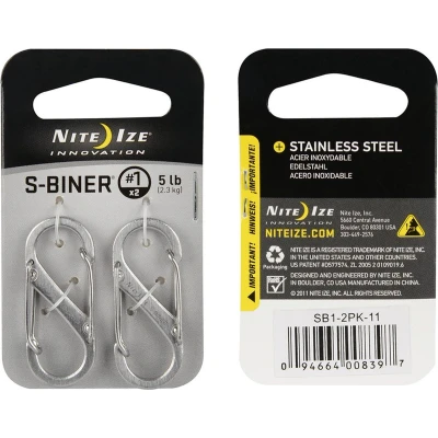 Afbeelding van Nite Ize S Biner #1 2 Pack RVS