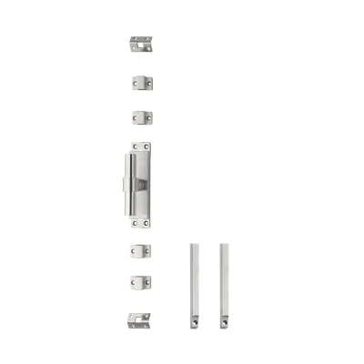 Afbeelding van Klink espagnolet links t recht met stangenset 2x 1245 mm geborsteld rvs