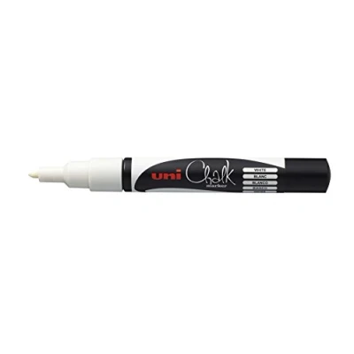 Afbeelding van Uni ball Krijtmarker Wit, Ronde Punt Van 0,9 1,3 Mm