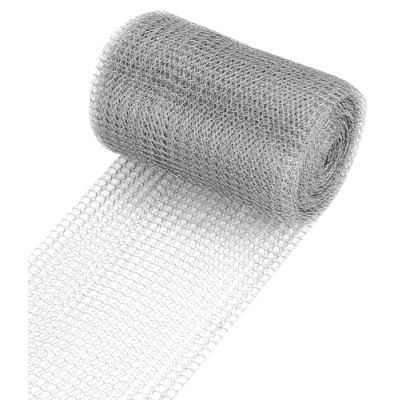 Afbeelding van roestvrij stalen gaas, 12,7cm x 6m omheining, slakkenhek, gaas voor knaagdierbescherming, gaatjesvuller en doe het zelf