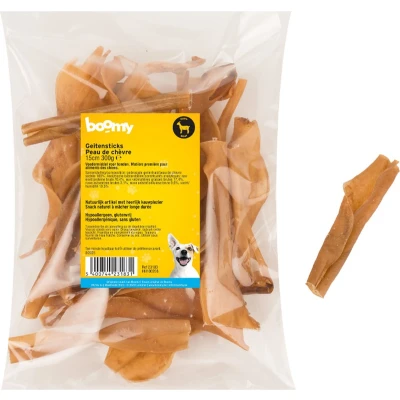 Afbeelding van Boomy Hondensnacks Kauwsnack Geitensticks 15cm 300g