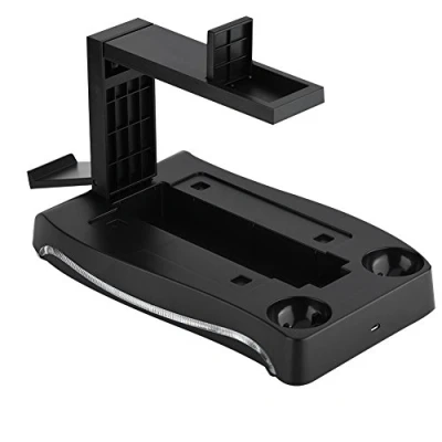 Afbeelding van Laadstation voor PS4 VR, 4 in 1 VR headset met 2 gamepad controllers, laadstandaard PS Move