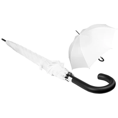 Afbeelding van iX brella First Class XL Glasvezel, automatische paraplu, 110 cm, overslagbaar, wit, paraplu automatisch