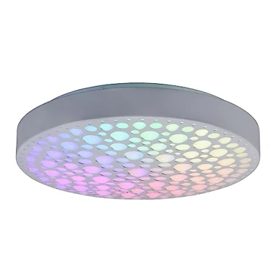 Afbeelding van Reality LED Plafondlamp Plafondverlichting 22W Aanpasbare Kleur RGB Afstandsbediening Dimbaar Rond Wit Kunststof