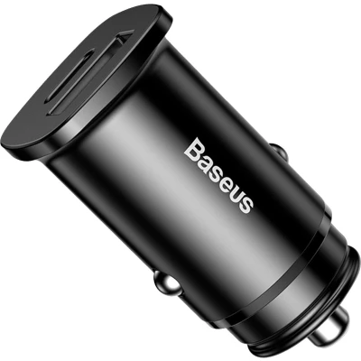 Afbeelding van Baseus Dubbele Poort Universele USB+USB C 30W Snellader Adapter Zwart