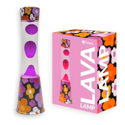Afbeelding van Lavalamp Bloemen Met Roze Lava van Fisura