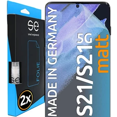 Afbeelding van 3D Screenprotector voor Samsung Galaxy S21 [2 stuks smart engineered] Matte, volledig dekkende ontspiegelde beschermfolie, vriendelijk beschermhoesjes, Geen glas maar TPU folie