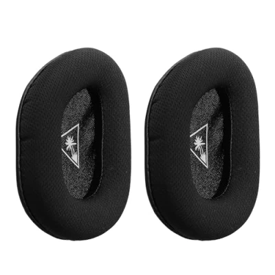 Afbeelding van kwmobile 2x oorkussens geschikt Voor TurtleBeach Beach Recon 70 koptelefoon in zwart / wit over ear hoofdtelefoon