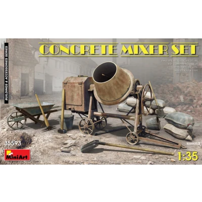 Afbeelding van Miniart Concrete Mixer Set (Min35593) modelbouwsets, hobbybouwspeelgoed voor kinderen, modelverf en accessoires