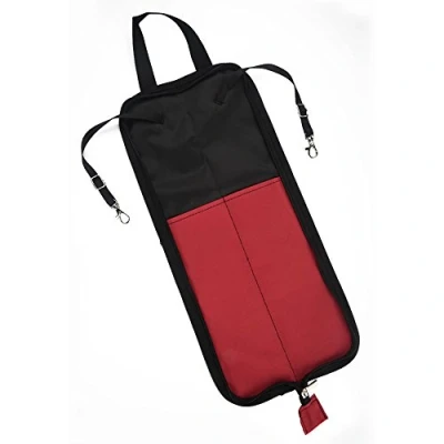 Afbeelding van Drum Stick Bag, 5 Farben Lagerung H?ngende Tasche Drumstick Portable Handtasche mit Griff(Rot)