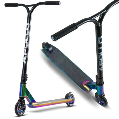 Afbeelding van Apollo Stunt Step Hawk Freestyle Kickstep voor kinderen en volwassenen, Kinderstep, Trickstep jongens meisjes vanaf 6 jaar, Stuntstep
