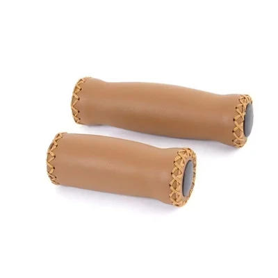 Afbeelding van Velo Handvat leer 92/127mm Bruin Echt