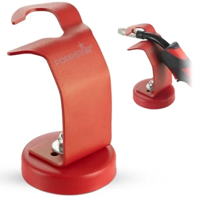 Afbeelding van Poppstar Toortshouder met Magnetische Voet voor Montage op Lastafel (bv. MIG, MAG, MB 15 AK, 25 AK), Rood