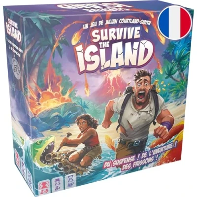 Afbeelding van Survive The Island (FR; Édition 2024) jeu de Plateau Aventure d&#039;évasion avec Nouveaux Monstres! stratégie Leeftijd 8+ 2 5 spelers 45 minuten Un Zygomatic