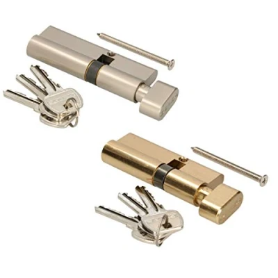 Afbeelding van KOTARBAU Sluitcilinder 35/35 messing met knop cilinderslot profielcilinder deurcilinder slotcilinder veiligheidsslot dubbele cilinder