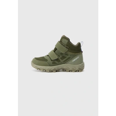 Afbeelding van Viking Unisex Kids Track Mid Wp 2v Walking Shoe, olijfgroen, 32 EU