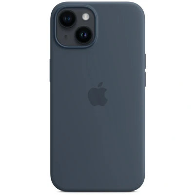 Afbeelding van Apple Silicome Case + MS iPhone 14 Storm Blue