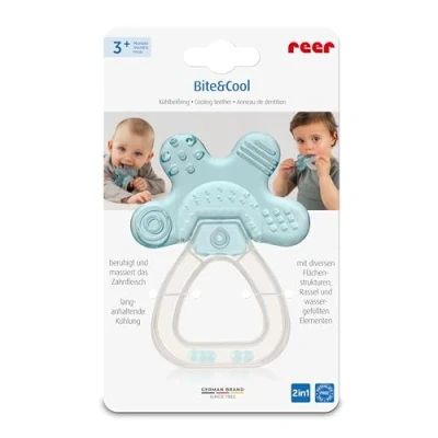 Afbeelding van Bite&amp;Cool Koelbijtring voor baby&#039;s, met langdurig koeleffect, baby&#039;s vanaf 3 maanden, verkoelende tandhulp, motorisch speelgoed ter bevordering van het spel en tastgevoel