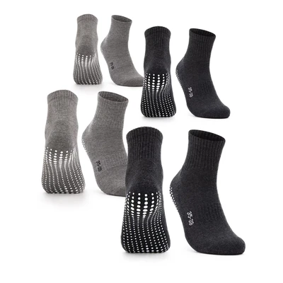 Afbeelding van Occulto 24 PACK Stoppersocken Sokken grauschwarz, Heren, Maat: 39 42, Grau schwarz