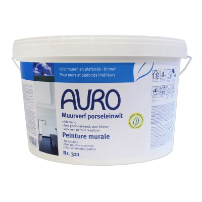 Afbeelding van Auro Wandverf Porselein Wit 10 Liter