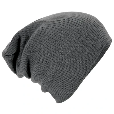 Afbeelding van Beechfield slouch muts beanie, grijs, Eén maat