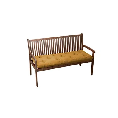 Afbeelding van Chilly Pilley Bankkussen Gewatteerd Tuinkussen Met Riemlussen Zitkussen Kussen Voor Tuinbank Tuinbankkussen Tuinmeubelen (110x40x12, Camel)