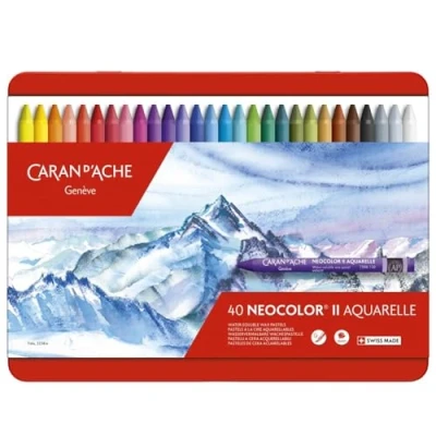Afbeelding van Caran d&#039;Ache Creative Art Materials NeoColor II Wateroplosbare Wax Pastel Set, Multi Colour, Pack van 40